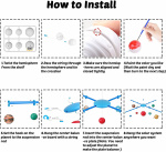 Hanging model of the solar system + luminous paint Hanging model of the solar system + luminous paint