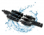 Solar cell connection MC4, T-connector 4 to 1
