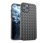 Woven TPU case for iPhone 13 Pro Max, Black.