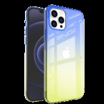 Slim TPU case for iPhone 13, Blue/Yellow
