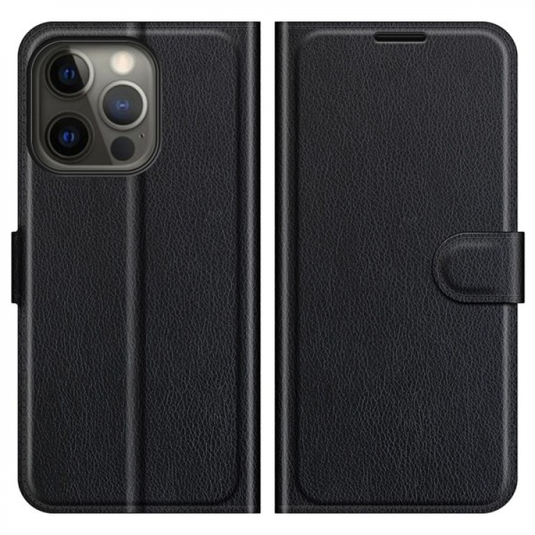 PU-leather case for iPhone 13 Mini, Black