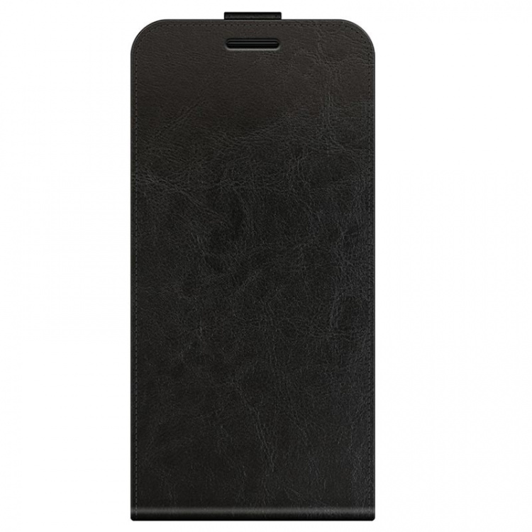 Flip case in PU leather for iPhone 13, Black. Flip case in PU leather for iPhone 13, Black.