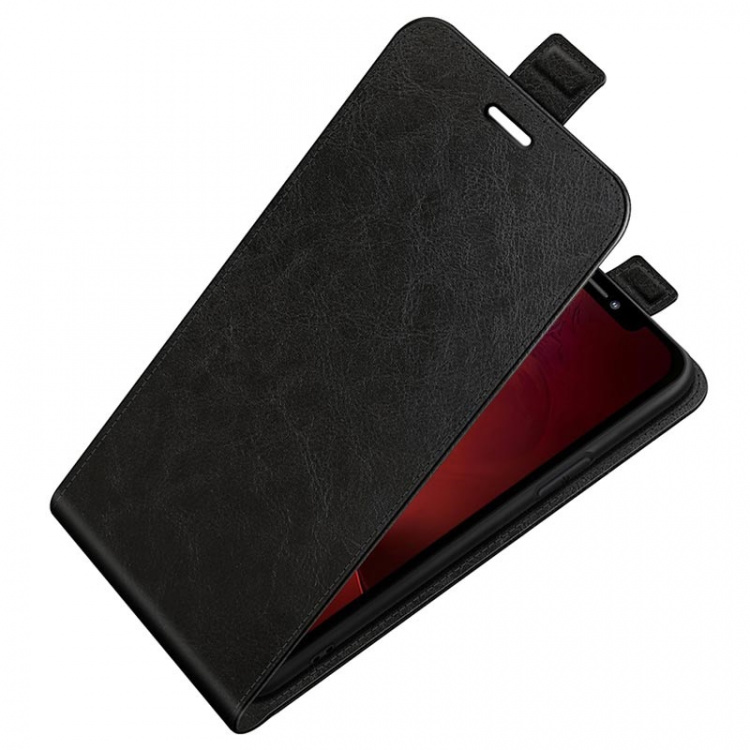 Flip case in PU leather for iPhone 13 Pro, Black. Flip case in PU leather for iPhone 13 Pro, Black.