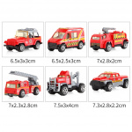 Set med 6st brandfordon bl.a. brandbil