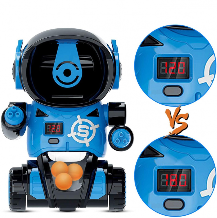 Robot Target shooting game with two air pump guns Robot Target shooting game with two air pump guns