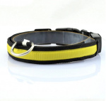 Glowing LED collar - yellow