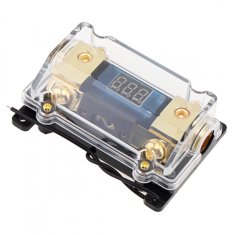 1-in-1-way fuse holder for car audio with display, 100A