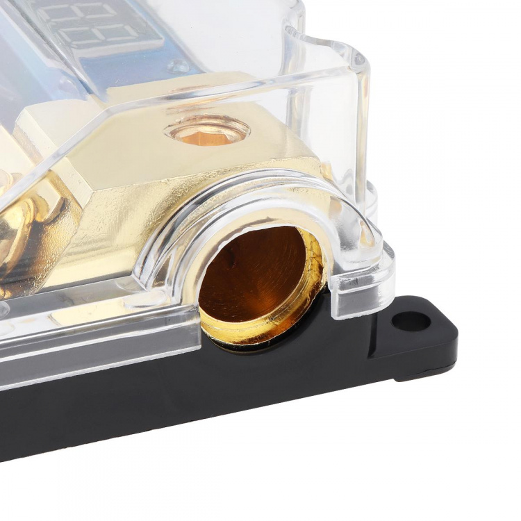 1-in-1-way fuse holder for car audio with display, 100A