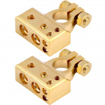 Gold plated battery lug (plus and minus)