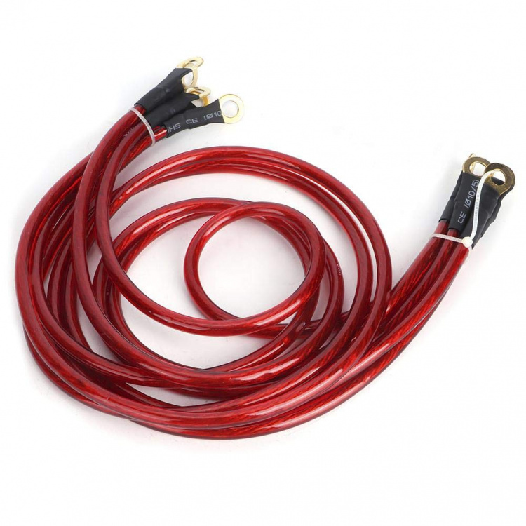 Earth cables for car stereo, 5 different lengths, thickness 7mm.