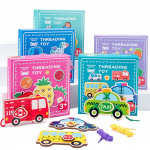 Wooden cards - thread, Vegetables Wooden cards - thread, Vegetables