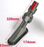 Furniture brush with flexible handle for Dyson V7, V8, V10, V11. Furniture brush with flexible handle for Dyson V7, V8, V10, V11.