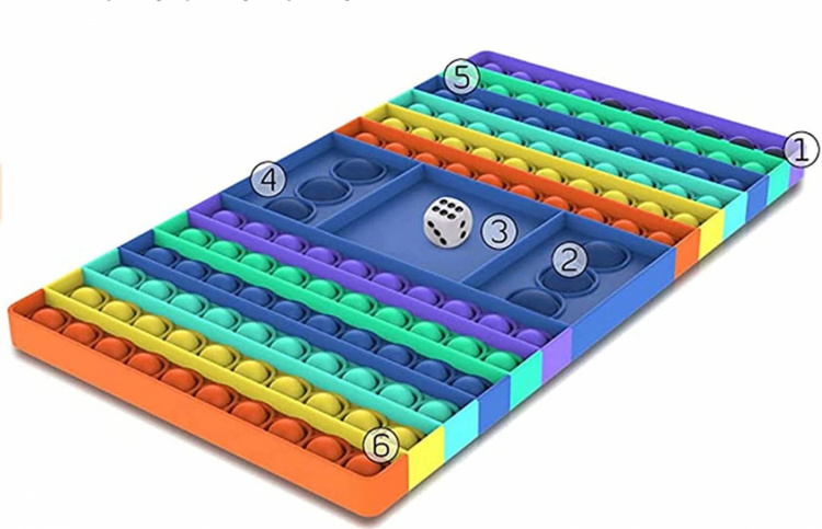 Pop-It chessboard, Pastel Pop-It chessboard, Pastel