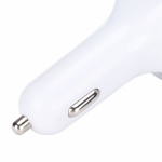 FM transmitter with dual USB ports, display, and buttons, Silver FM transmitter with dual USB ports, display, and buttons, Silver