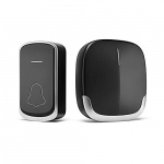 Plug & Play Wireless doorbell with long range, Black Plug & Play Wireless doorbell with long range, Black