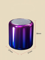 Bluetooth mini speaker in chrome ombre, Purple/Blue Bluetooth mini speaker in chrome ombre, Purple/Blue