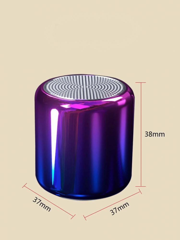 Bluetooth mini speaker in chrome ombre, Purple/Blue Bluetooth mini speaker in chrome ombre, Purple/Blue