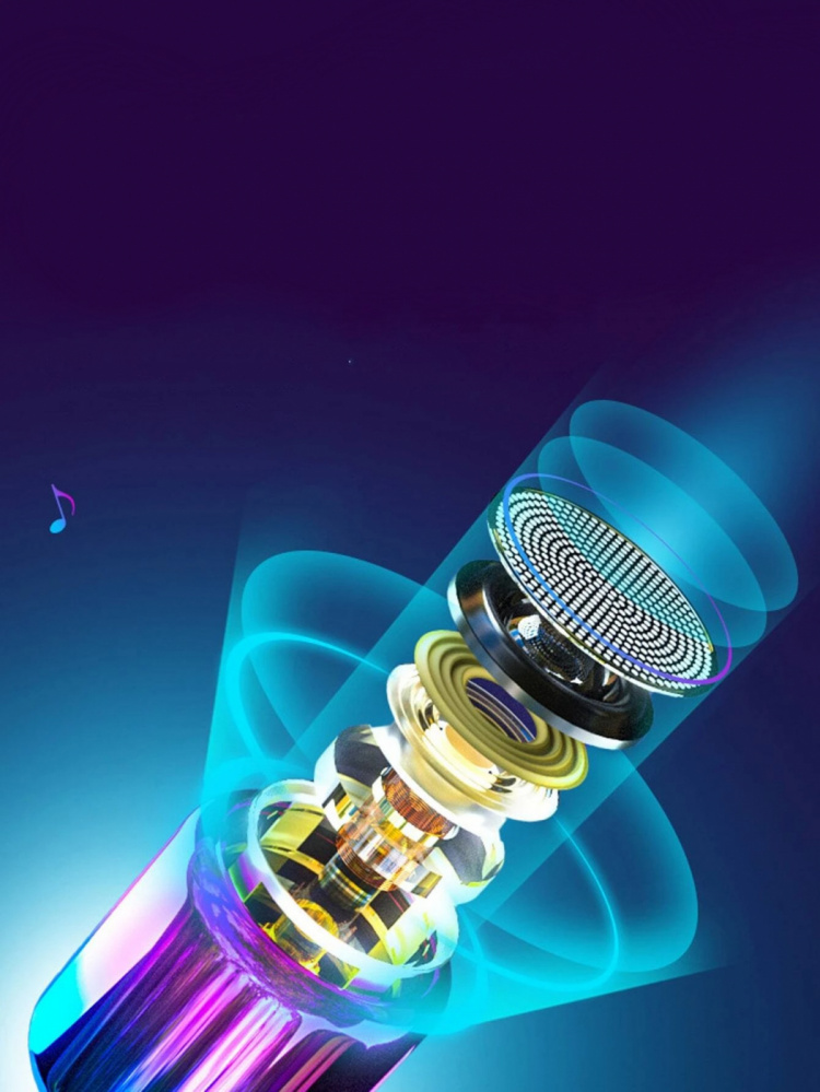 Bluetooth mini speaker in chrome ombre, Purple/Blue Bluetooth mini speaker in chrome ombre, Purple/Blue