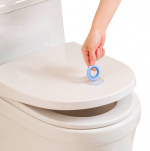 Handle for toilet seat or cabinet, blue Handle for toilet seat or cabinet, blue