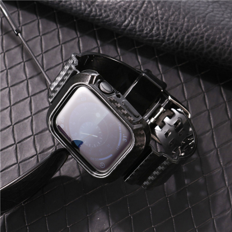 Replacement band for Apple Watch 42/44/45mm, Black Replacement band for Apple Watch 42/44/45mm, Black