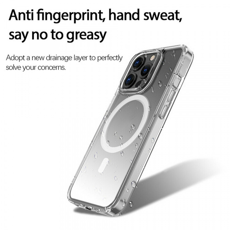 Transparent case with support for magnetic charging, iPhone 13 Transparent case with support for magnetic charging, iPhone 13