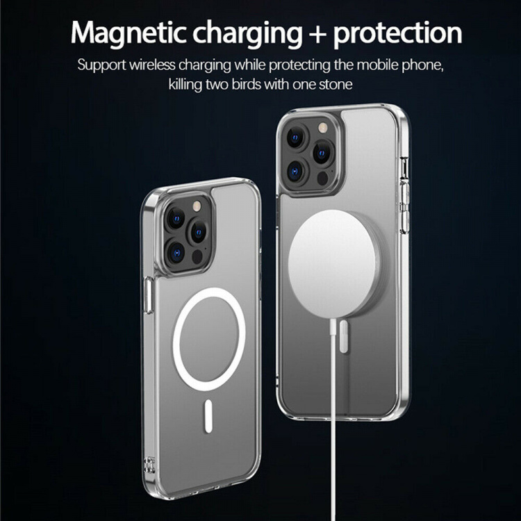 Transparent case with support for magnetic charging, iPhone 13 Transparent case with support for magnetic charging, iPhone 13