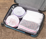 Combined laundry basket/laundry bag for underwear, Pink Combined laundry basket/laundry bag for underwear, Pink