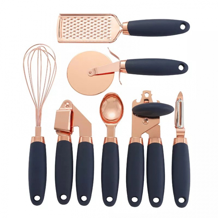 Kitchen equipment in 7 pieces, Blue. Kitchen equipment in 7 pieces, Blue.