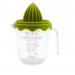 Citrus press in plastic, green.
