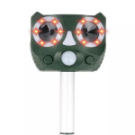 Solar Powered Pet Scare with Ultrasound and Alarm, Owl