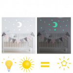 Glowing wall decals, Stars Glowing wall decals, Stars