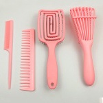 Brush & Comb Set, Pink