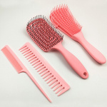 Brush & Comb Set, Pink