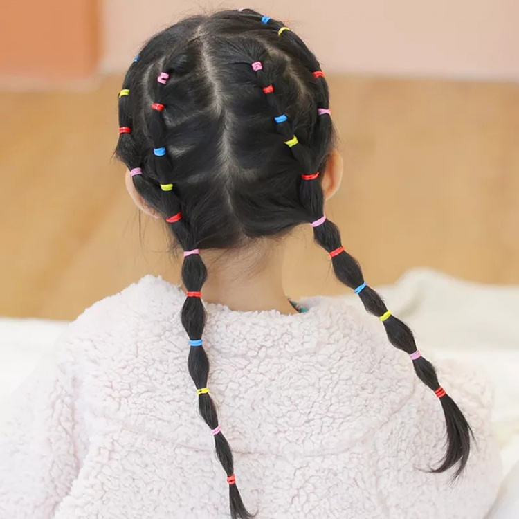 2000-pack Hair Ties for Kids, Multicolored 2000-pack Hair Ties for Kids, Multicolored