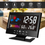 Weather station with Alarm Clock, Black Weather station with Alarm Clock, Black