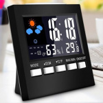 Handy Weather Station with Alarm Clock, Black Handy Weather Station with Alarm Clock, Black