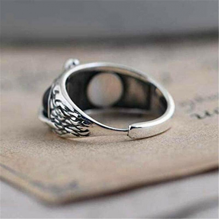Ring in Zinc Alloy, Owl