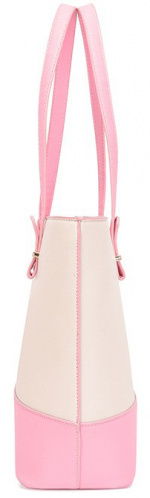 Handbags, Beige Pink with Gold Details Handbags, Beige Pink with Gold Details