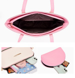 Handbags, Beige Pink with Gold Details Handbags, Beige Pink with Gold Details