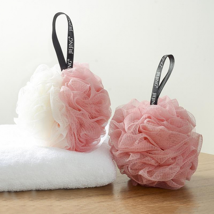 Shower and bath sponge 2-pack, White & Pink Shower and bath sponge 2-pack, White & Pink