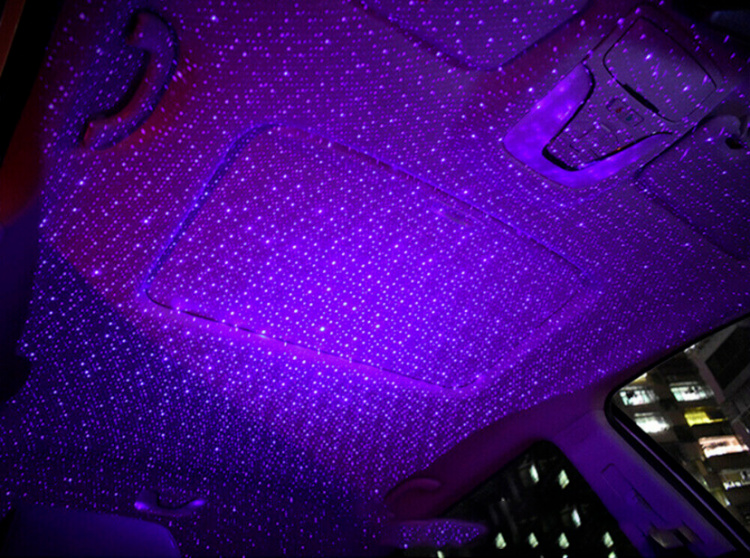 USB Lamp for Atmosphere in the Car, Purple USB Lamp for Atmosphere in the Car, Purple