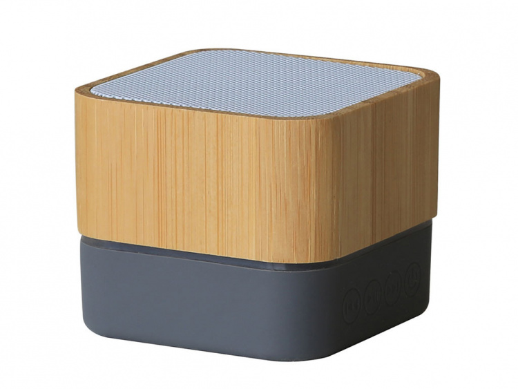 Bluetooth Mini Wooden Speaker for Office, Grey