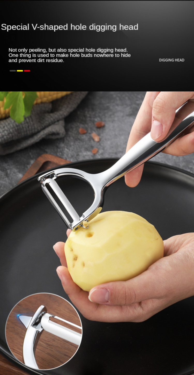Vegetable peeler in steel Vegetable peeler in steel
