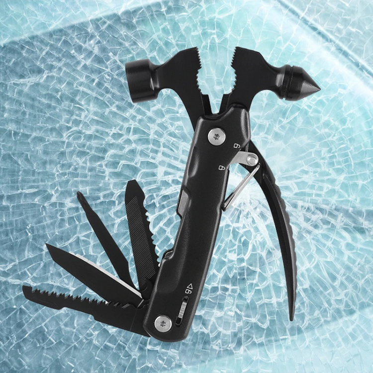 Multi-tool with emergency hammer