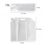 Foldable water container 10L with handle and faucet