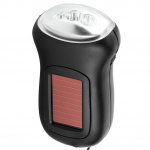 Hand-powered LED flashlight, Black