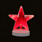 LED lamp Star, Red LED lamp Star, Red