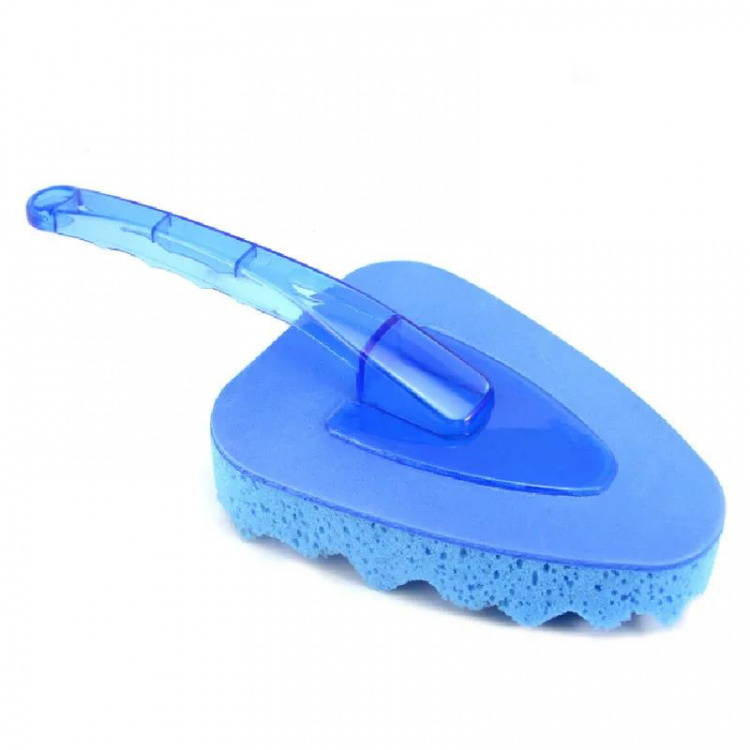 Washing sponge with handle for car cleaning
