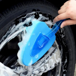 Washing sponge with handle for car cleaning