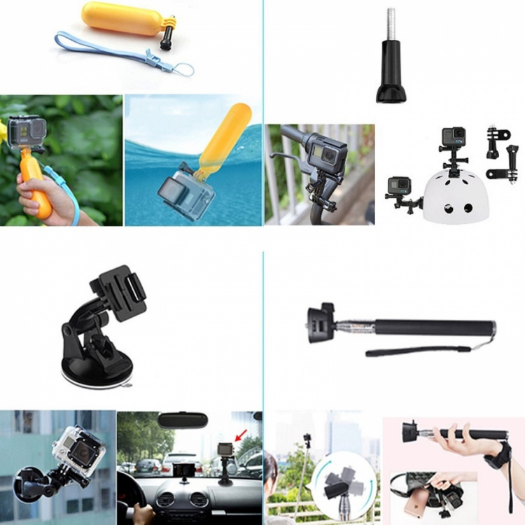 Starttillbehör Combo Kit för Olika GoPro Hero Modeller